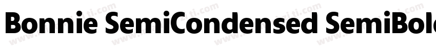 Bonnie SemiCondensed SemiBold字体转换